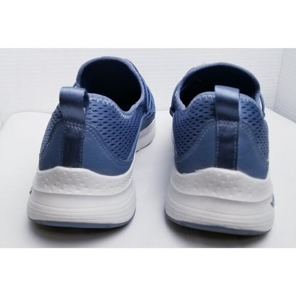 SKECHERS Women's Navy Arch Fit "LUCKY THOUGHTS" #149056 Slip On Size 11 - Picture 5 of 12